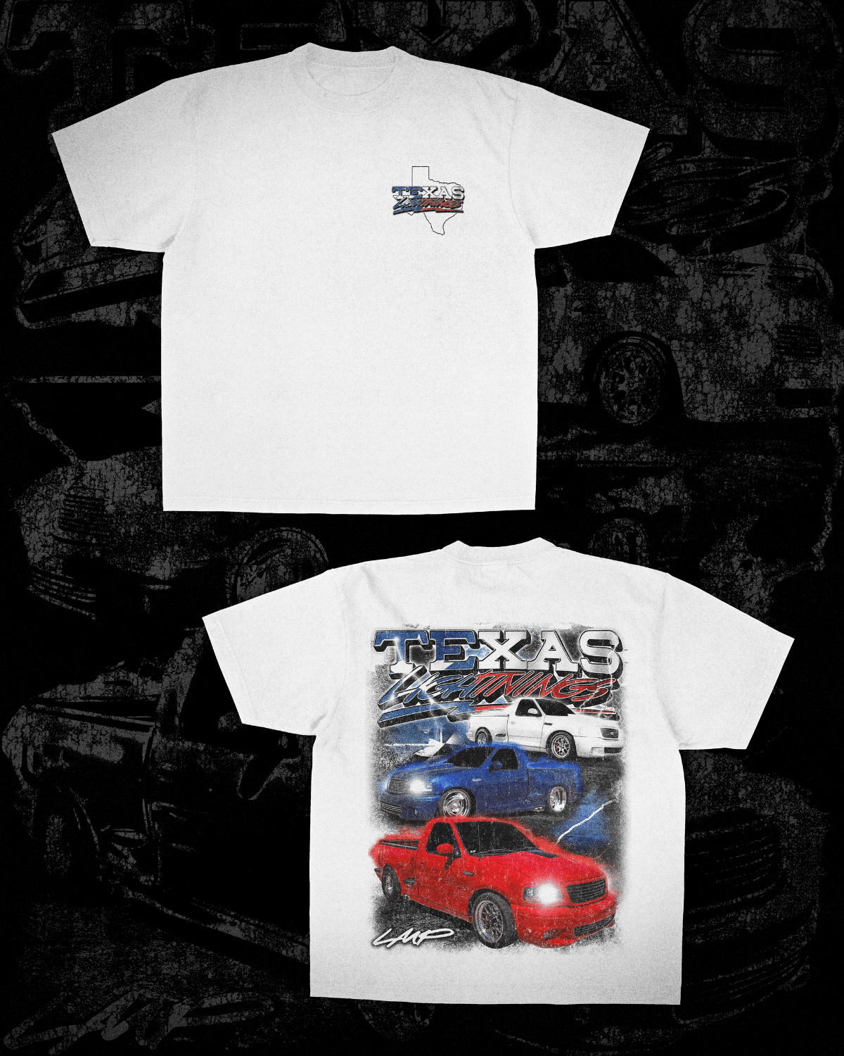 Texas Lightnings Classic White Short Sleeve T-Shirt